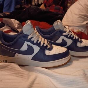 Nike Men's Navy and White Sneakers